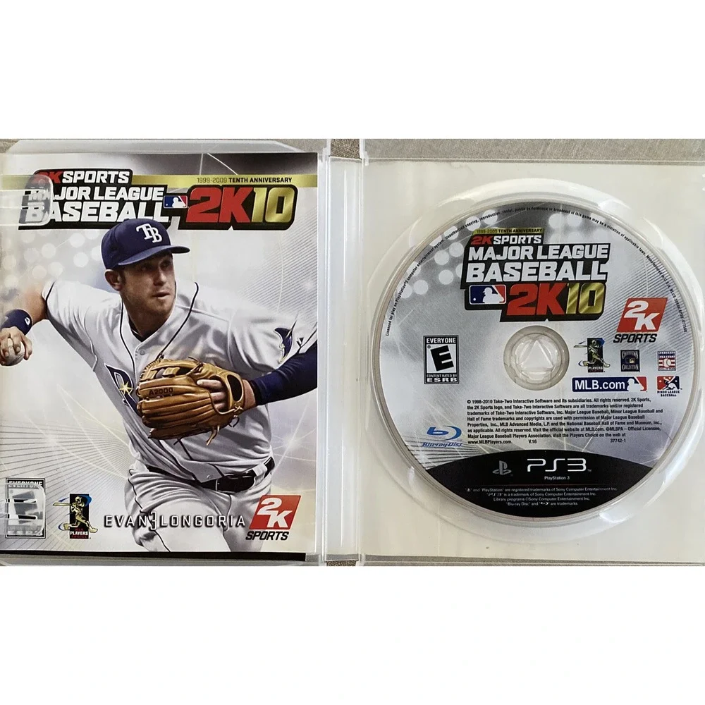 Major League Baseball‎ 2K10 Playstation 3 Game Complete Case With Manual